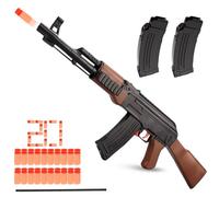 Pistola giocattolo, pistola morbida, pistola giocattolo per bambini, pistola giocattolo con munizioni, pistola morbida in schiuma, pistola giocattolo per 6 + regali per bambini (AK47