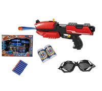 Pistola Giocattolo Spara Pallini Pistola Giocattolo con Bersagli e Occhiali Nerf