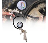 Pistola Gonfiaggio Pneumatici, Manometro Digitale, Manometro Per Pneumatici, Pistola Di Gonfiaggio Con Tubo Flessibile, Compressori Accessorio Per Auto Moto Camion E Biciprofessionale
