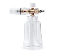 Pistola idropulitrice in schiuma 1/4 a sgancio rapido con adattatore M22 Quick Connect, getto trasparente regolabile da 1 l, ugello spray per lavaggio auto, lancia schiuma dispenser di sapone