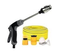 Pistola Idropulitrice Senza Fili | Lavaggio Auto A Batteria Con Ugello Regolabile | Include 2 Ugelli E Tubo 5m | Idropulitrice Per Auto, Giardino, Annaffiatura E Pulizia Esterna