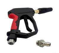 Pistola in schiuma per lavaggio auto, lancia in schiuma per idropulitrice in acciaio inox con ingresso 3/8 FNPT e connettore rapido femmina da 1/4 (1/4)