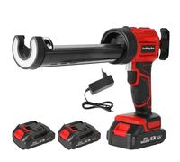 Pistola in Silicone Elettrico per Makita 18V Pistola per Colla Senza Fili 1500mAh Pistola a Cartuccia Elettrica con LED, 4 Velocità, Pistola Guarnizioni 300ML per Sigillare, Riempire (2 Batterie)