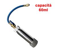 Pistola iniettore metallico manuale per olio o tracciante con spinta a molla