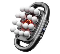 Pistola massaggiante a 16 e 8 teste, massaggiatore ergonomico a vibrazione con 30 livelli e 3 modalità, massaggiatore elettrico per gambe, braccia, vita, schiena, glutei, tutto il corpo (16 teste,