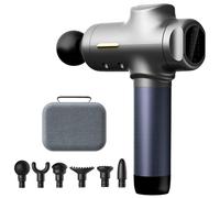 Pistola massaggiante per atleti, motore brushless super silenzioso, sensibile alla pressione per alleviare il dolore e il recupero muscolare, massaggiatore portatile per tessuti profondi