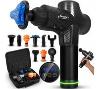 Pistola massaggiante per il corpo con 9 accessori NS-503 Neo-sport nera
