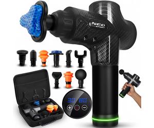 Pistola massaggiante per il corpo con 9 accessori NS-503 Neo-sport nera