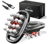 Pistola massaggiante per la testa con 16 tessuti profondi con 3 modalità e 30 intensità, massaggiatore per la schiena per alleviare il dolore ai tessuti profondi, allevia la tensione e la rigidità in