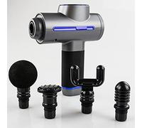 Pistola massaggiante per massaggio, 5 modalità fino a 3000 giri/min, display LCD, batteria 3 accessori, pistola per massaggio muscolare per collo, spalle, schiena, massaggiatore per mani