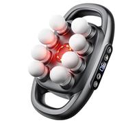 Pistola massaggiante per tessuti profondi, massaggiatore elettrico a 8 teste, con 30 livelli e 3 modalità, impastamento 3D per schiena, gambe, vita, glutei, strumento di recupero migliorato
