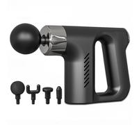 PISTOLA MASSAGGIANTE PROFESSIONALE 4 TESTINE 5 VELOCITÀ FASCIAL GUN RICARICABILE