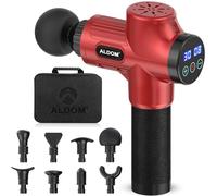 Pistola Massaggio Muscolare, ALDOM Pistola Massaggiante Muscolo Profondo Tessuto 30 Velocità Pistola Massaggiatore 48000 RPM Portatile Massage Gun per Muscoli con 8 Testine e Ricarica USB-C