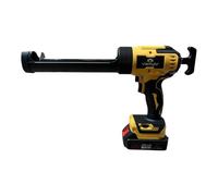 Pistola per Calafataggio,cartucce 300ml, 4 Velocità Regolabili 0-196mm/min,Anti-Gocciolamento, Luce LED 450LM,Sigillante Professionale per Silicone, Colla, Vetro, Riparazioni e Fai da Te