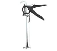 Pistola per calafataggio Strumento di riempimento con impugnatura a pressione con telaio cilindrico girevole in acciaio inossidabile 15702