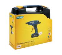 Rapid BGX500 Pistola per Colla a Caldo con Riscaldamento Rapido, Regolatore di Flusso, Indicatore di Calore LED, Adatta a Installazioni e Artigianato, Batteria e Caricabetterie Inclusi, 385 g
