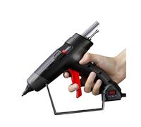 Pistola per colla a caldo per lavori artigianali, Pistola for colla a caldo 40W/150W/300W, controllo digitale della temperatura nera, for pistola in silicone for stick di colla da 7mm/11mm per riparaz
