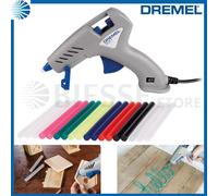 Dremel Pistola per colla a caldo 930, 12 stick di colla colorata 7mm, 6 stick di colla 7mm Quantità:1