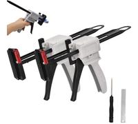 Pistola per colla a provetta per dentifricio, 2025 Nuovo estrusore di tubo per utensili da culo da dentifricio manuale, per sigillante e applicazioni di strumenti di riparazione,2PCS