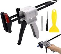 Pistola per colla a tubetto di dentifricio Pistola for colla for tubetti di dentifricio, spremiagrumi manuale universale, strumento di estrusione for sigillanti adesivi in crema e applicazioni