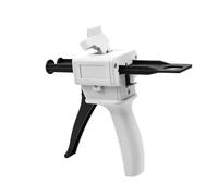 Pistola per Colla Epossidica 50 ml, pistola a cartuccia a pressione 1:1 e 2:1 per cartucce epossidiche, tubi AB e pistole per colla