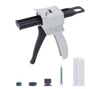 Pistola per Colla Epossidica 50 ml, Pistola Erogatrice per Miscelazione Rapporto 1: 1/1: 2 AB, Bicomponente Pistola Composita, Applicatrici Manuali Colla a Caldo per DIY, Ceramica