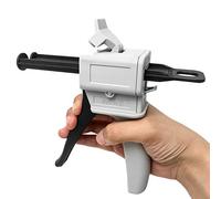 Pistola per colla epossidica da 50 ml, colla AB, pistola dosatrice mista, design ergonomico, per miscelazione fai da te, arte scuola di riparazione domestica