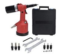 Pistola per dadi per rivetti pneumatica Strumento professionale per dadi per rivetti pesanti per dadi M3 M12 Rivettatrice in lega di zinco ad alta efficienza con scatola di