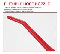 Pistola per dettagli auto Pistola per spolverare ad alta pressione per pulizia automobilistica Soffiatore pneumatico portatile per polvere con soffio d'aria rosso nero per