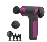 Pistola per fascia Rilassamento muscolare profondo Pistola per massaggio Rilasciatore di vibrazioni portatile Membrana del collo muto Strumento transmembrana Ricarica Piccola casa fitness (Viola 7200