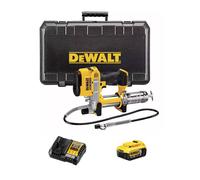 Pistola per il grasso DeWALT DCGG571P1K (1 x 5,0 Ah + DCB1104 + Valigetta di trasporto)