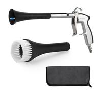 Pistola per la Pulizia a Secco,6-9.2Bar, Pistola Aria Compressa alta pressione con 2 set di ugelli/tavolini, pulizia interna dell'auto per la tappezzeria del veicolo, sedili in moquette