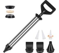 Pistola per malta - Pompa per malta in acciaio inox, siringa per malta - Manuale, con 4 ugelli Google