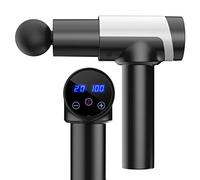 Pistola per massaggio Atleti Sollievo dal dolore Relax, Pistola per fascia fitness silenziosa, massaggiatore per rilassamento muscolare-Nero + bianco, Motore brushless super silenzioso (nero + bianco