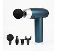 Pistola per massaggio atleti Sollievo dal dolore Relax, pistola per fascia fitness USB, pistola per massaggio muscolare profondo-rosso, motore brushless super silenzioso (blu)