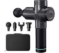 Pistola per massaggio dei tessuti profondi professionale a 4 teste Pistola per massaggio muscolare elettrico Terapia Massaggio per fascia Massaggiatore per tutto il corpo del collo della pistola