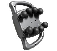 Pistola per massaggio muscolare con 8 teste, 99 intensità e 9 modalità per rilassamento profondo dei tessuti, terapia della luce rossa, durata della batteria 120 min, dispositivo portatile silenzioso
