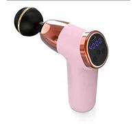 Pistola per massaggio muscolare "Mini massaggiatore vita e gamba Massaggiatore per rilassamento muscolare ricaricabile a fascia vibrante, rosa