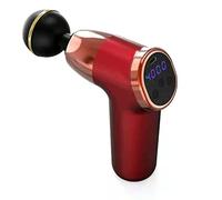 Pistola per massaggio muscolare "Mini massaggiatore vita e gamba Massaggiatore per rilassamento muscolare ricaricabile a fascia vibrante, rosso"
