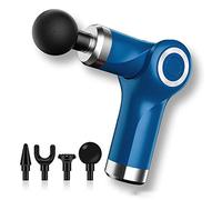 Pistola per massaggio, pistola per massaggio elettrica mini, pistola per fascia pieghevole verde, tessuto profondo per pistola per massaggio (blu)