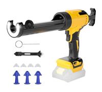 Pistola per presellatura senza fili compatibile con DeWalt 20 V Max batteria (solo strumento) Pistola elettrica per presellatura da 283,5 g con anti-goccia, 6 velocità, luce LED, ideale per sigillare