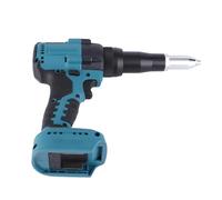 Pistola per Rivetti Elettrica Senza Spazzole Senza Fili da 18 V 360 W Strumento per Rivettatura Senza Fili Blu Strumento Manuale per Dadi per Rivetti a LED per Batteria BL1815 3,2-4,8 Mm