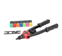 Pistola per rivetti manuale BT605 e set rivettatrice manuale - Costruzione in lega di ferro resistente con design rotante per un rilascio rapido dei dadi - Include dadi per