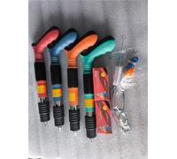 Pistola per rivetti manuale con 3 marce, kit pistola per chiodi in acciaio multicolore con ancoraggio a parete e strumenti per scanalatura del filo