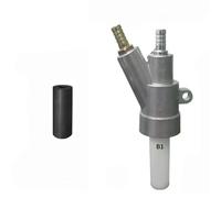 Pistola per sabbiatrice Ugello in carburo di boro Pistola per sabbiatrice ad aria Kit Pistola a spruzzo in acciaio inossidabile Pistola per sabbiatur B1 sandblasting gun + boron carbide 80*20*12 1pcs