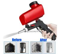 Pistola per sabbiatura regolabile 90psi sabbiatrice portatile sabbiatrice a gravità piccola pistola pneumatica portatile per sabbiatura Blu