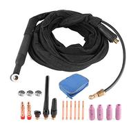 Pistola per saldatore TIG Aramox, torcia per saldatura TIG con raffreddamento ad aria 4 m WP26V per saldatura (spina europea)