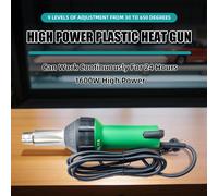 Pistola per saldatura di plastica ad alta potenza 1600W Strumento per saldatura di pavimenti in plastica PVC Bastone per saldatura PP Macchina per fusione a caldo Pistola ad aria calda industriale