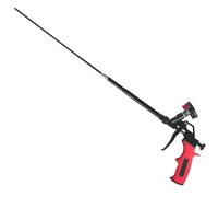 Pistola per schiuma estensibile 63cm - Cesto rivestito PTFE antiaderente, pistola professionale per schiuma espandente, isolamento, calafataggio, riempimento, sigillatura (Rossa)