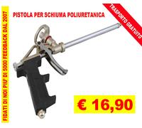 Pistola per schiuma poliuretanica professionale universale acciaio inox